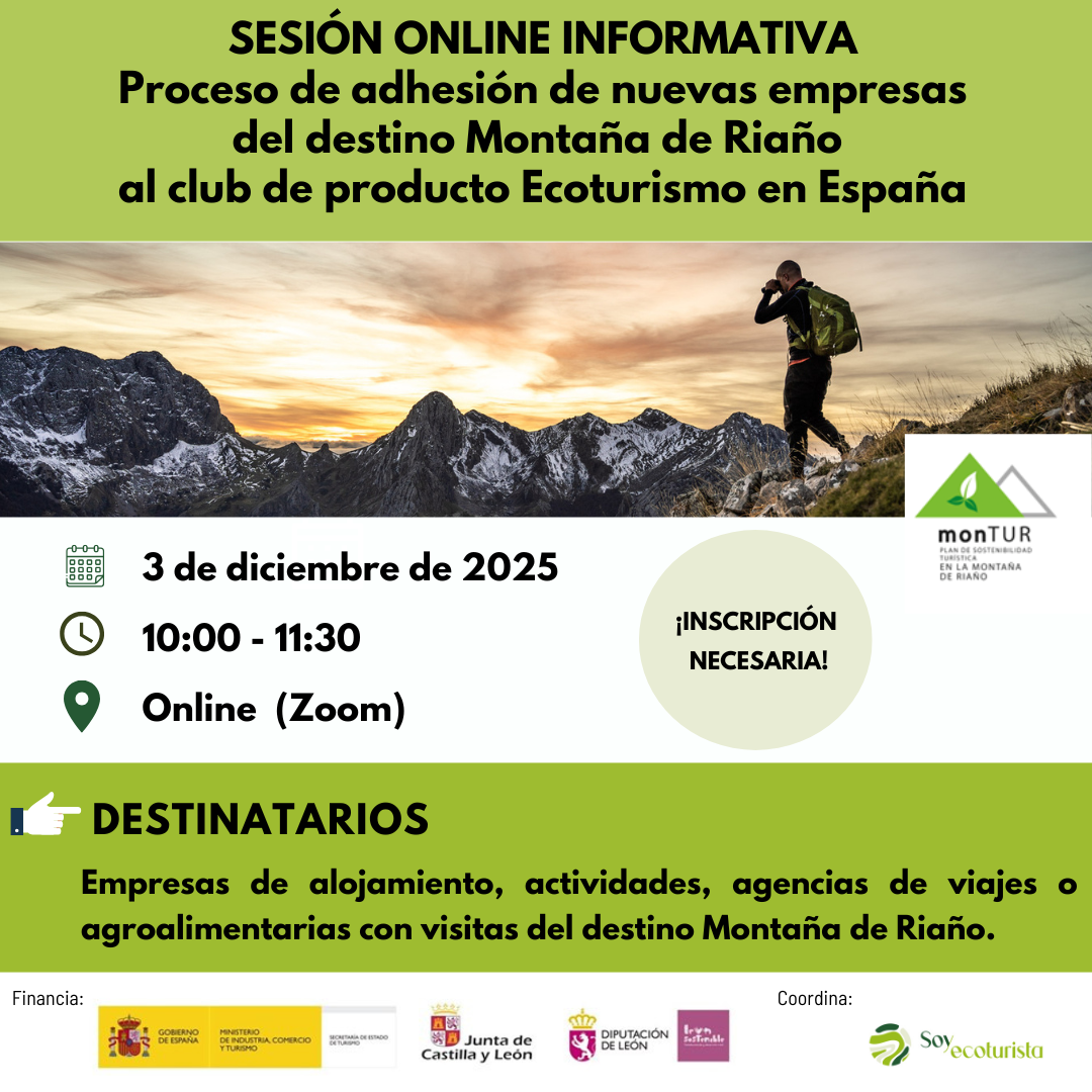 Cartel jornada informativa Montaña de Riaño 2025